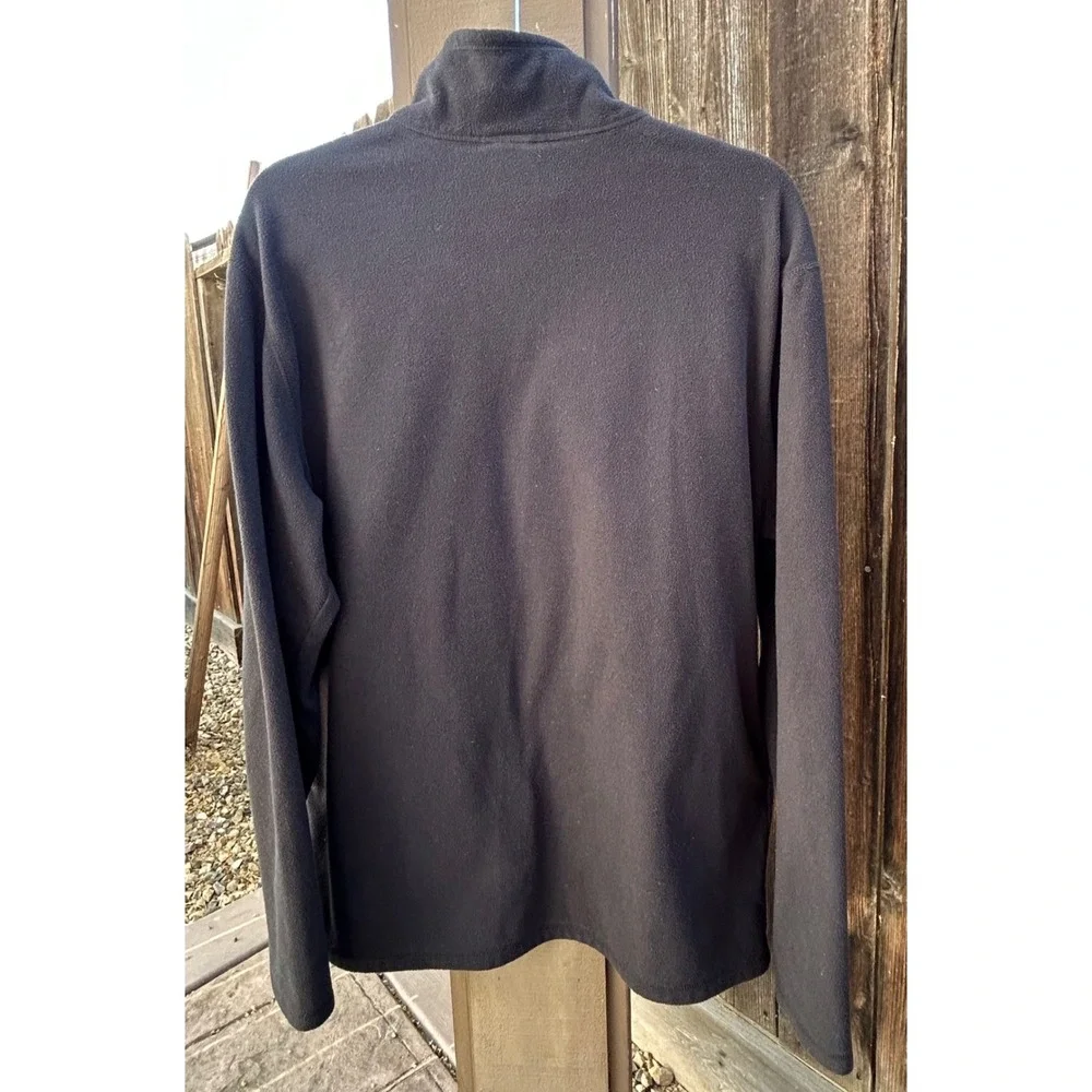 The North Face Men's L Black Glacier 1/4 Zip Fleece Pullover Jacket Large